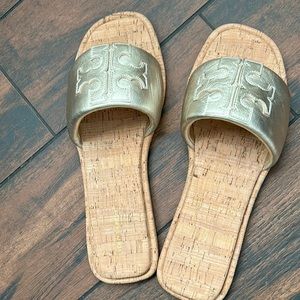 Women slides very gently worn
